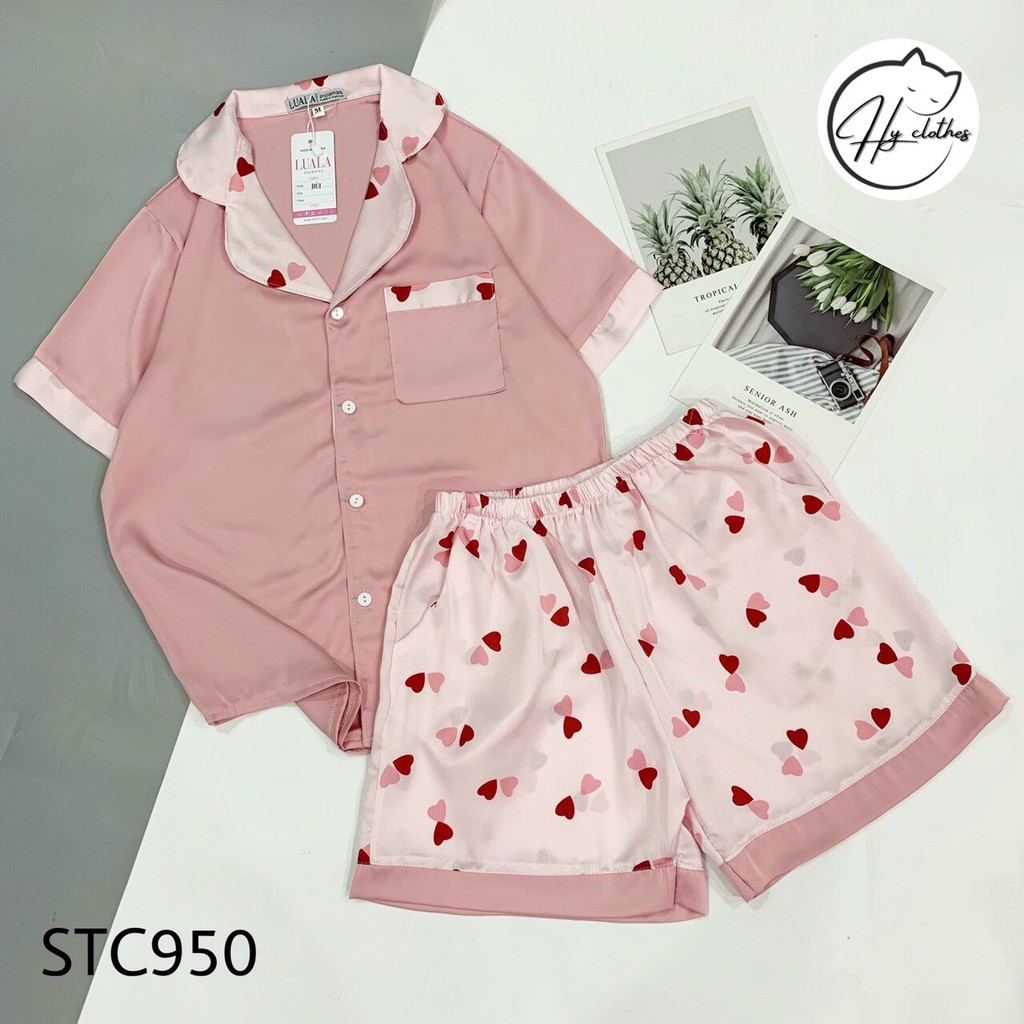 BỘ NGỦ CỘC CỘC pyjama lụa mềm mịn / pijama cổ vest