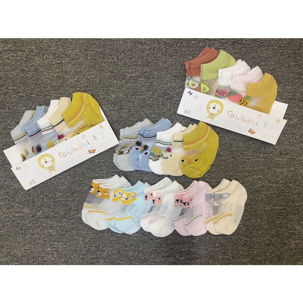 Sét 5 Đôi Tất Lưới Dokma Màu Thể Thao Cho Bé Giá Rẻ | Minizon Kids