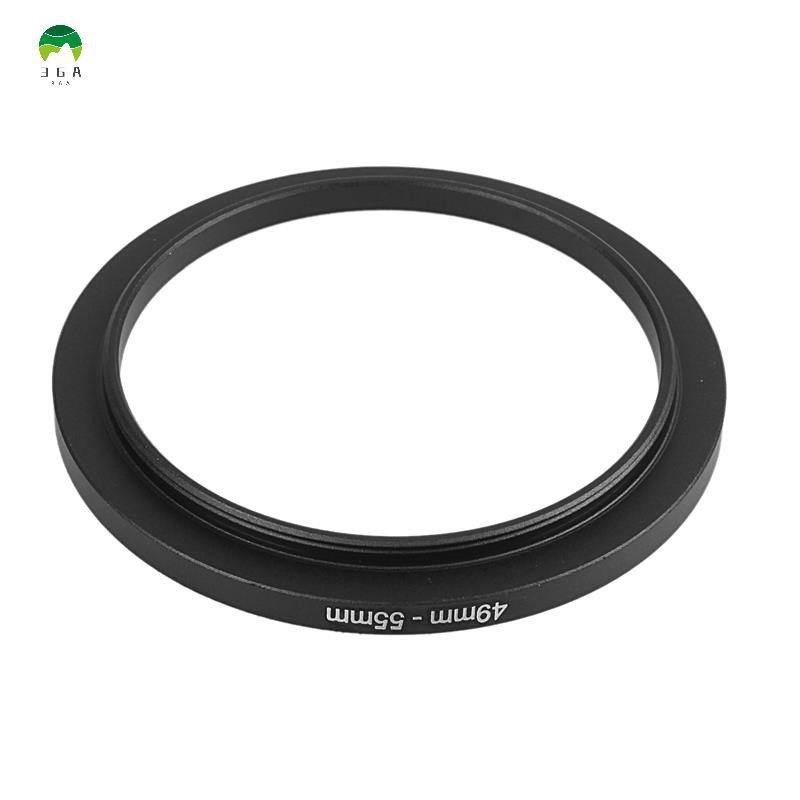 Camera Lens Filter Replacement 49mm-55mm Step Up Ring Adapter