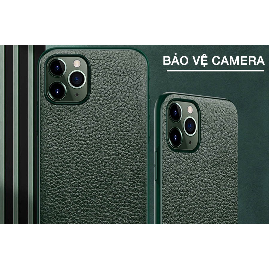 Ốp lưng iPhone 6 Plus/ 7 Plus/ 8 Plus/ X/ XS Max/ XR/ 11/ 11 Pro/ 11 Pro Max hiệu Sulada vân da
