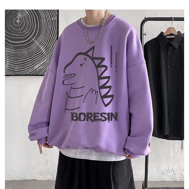 [ Mã 12FASHIONSALE1 giảm 10K đơn 50K ] áo sweater nam nữ chất nỉ form rộng cổ tròn dài tay họa tiết theo Trend APD02 | BigBuy360 - bigbuy360.vn