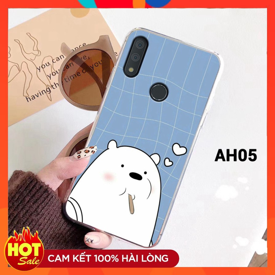 Ốp lưng VSmart Star 3/ Active 3/ Joy 3 dẻo trong in hình gấu We Bare Bears