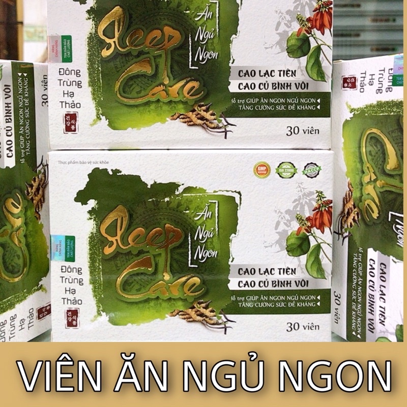 Sleep care-Viên uống ăn ngủ ngon, hộp 30 viên