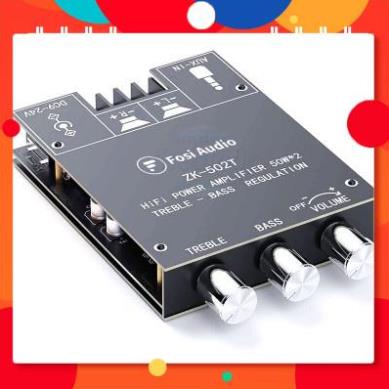 Mạch khuếch đại công suất ZK-502T 50W*2 Bluetooth 5.0 chính hãng.