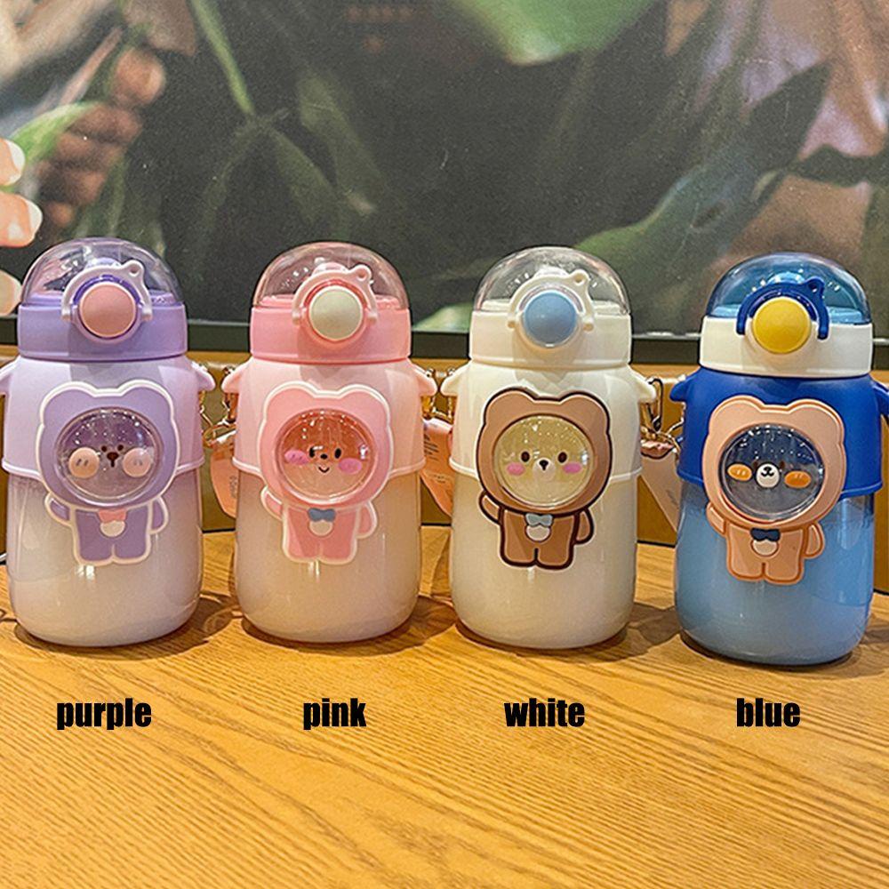 Bình Nước Thể Thao SHOUKEY 720ml Kèm Ống Hút Họa Tiết Hoạt Hình Xinh Xắn Dành Cho Bé