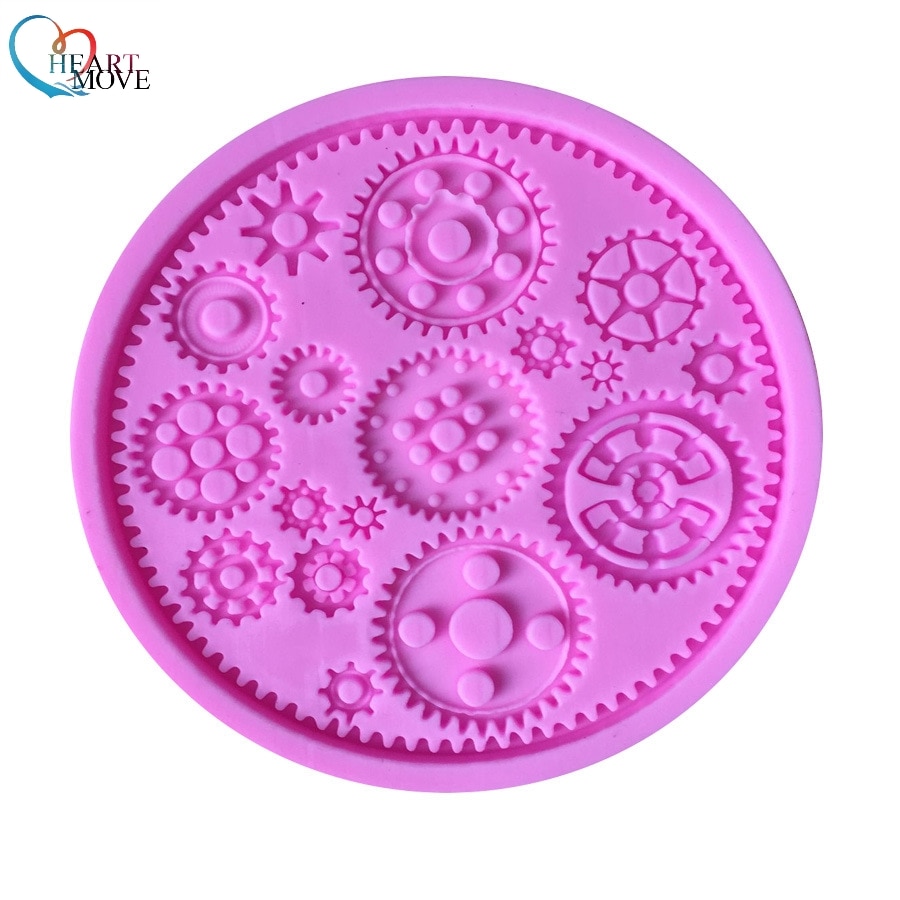 Khuôn silicon làm bánh răng đồng hồ 3d độc đáo 9723