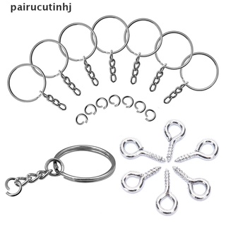 Set 150 Vòng Móc Chìa Khóa Có Đinh Ốc Vặn DIY Tiện Dụng