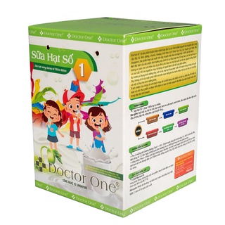 Sữa hạt dinh dưỡng Kids Số 1 dành cho trẻ em Hộp giấy 500g (20 gói x 25g).