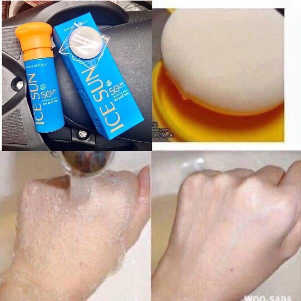 Kem Chống Nắng nâng tone makeup trắng da ice sun anvishop