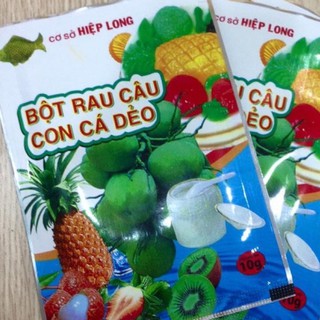 1 gói Bột rau câu con cá dẻo