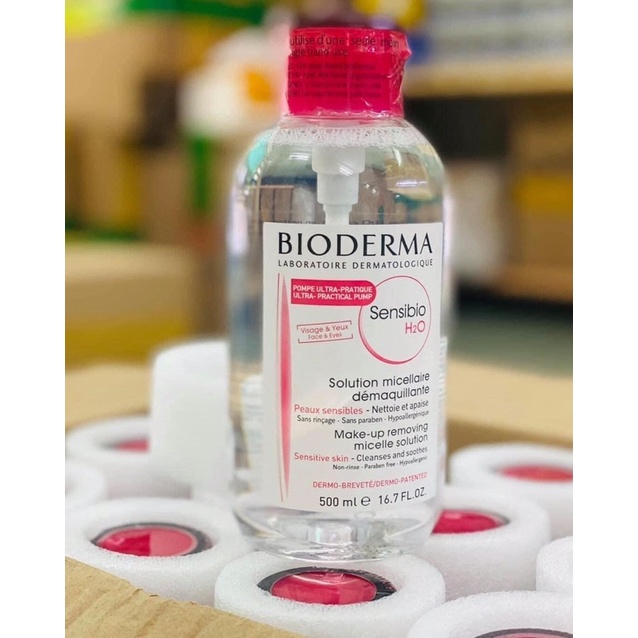 Nước Tẩy trang BIODERMA Nắp Nhấn 500ml