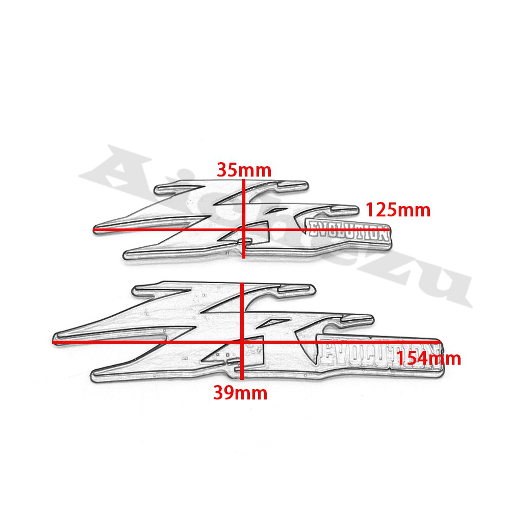 Miếng Dán 3D Màu Xanh Dương / Chrome Cho Xe Yamaha JOG ZR Evolution