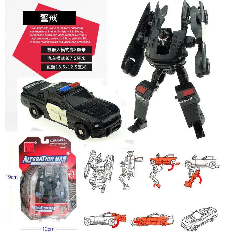 Đồ chơi Robot biến hình thành ô tô Mini 9 Mẫu - Mô hình xe Transformer.