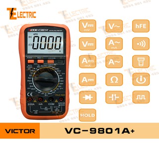 Victor VC - 9801A + Đồng Hồ Đo Điện Đo Tụ Điện Victor VC 9801