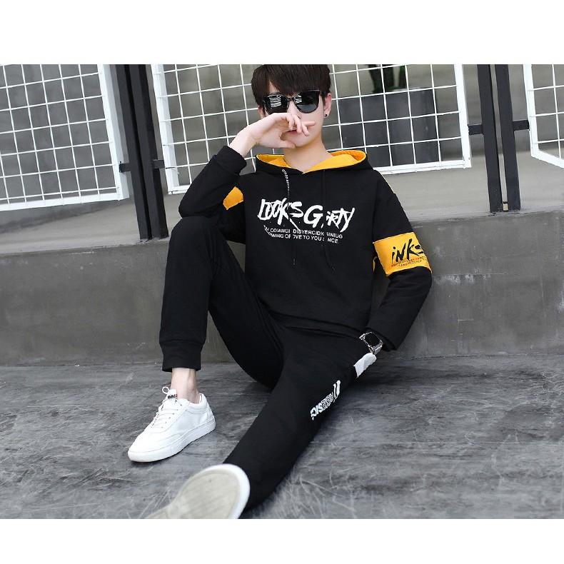 Bộ Nam Thu Đông Dài Tay - Áo Thun Nam Dài Tay Quần Dài Nam Unisex Chất Nỉ Cotton - HD Shop Quần Áo Thời Trang