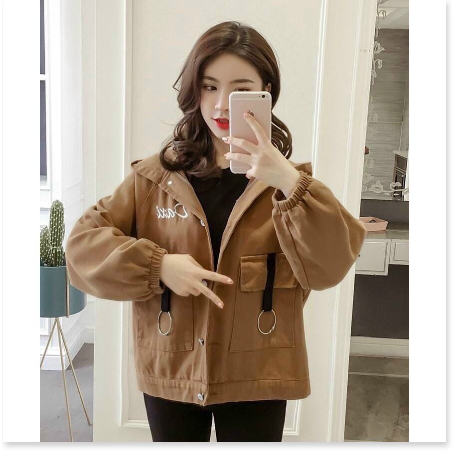 Áo khoác kaki nữ xịn xò siêu duyên dáng cho các bạn trẻ KOKO MI FASHION