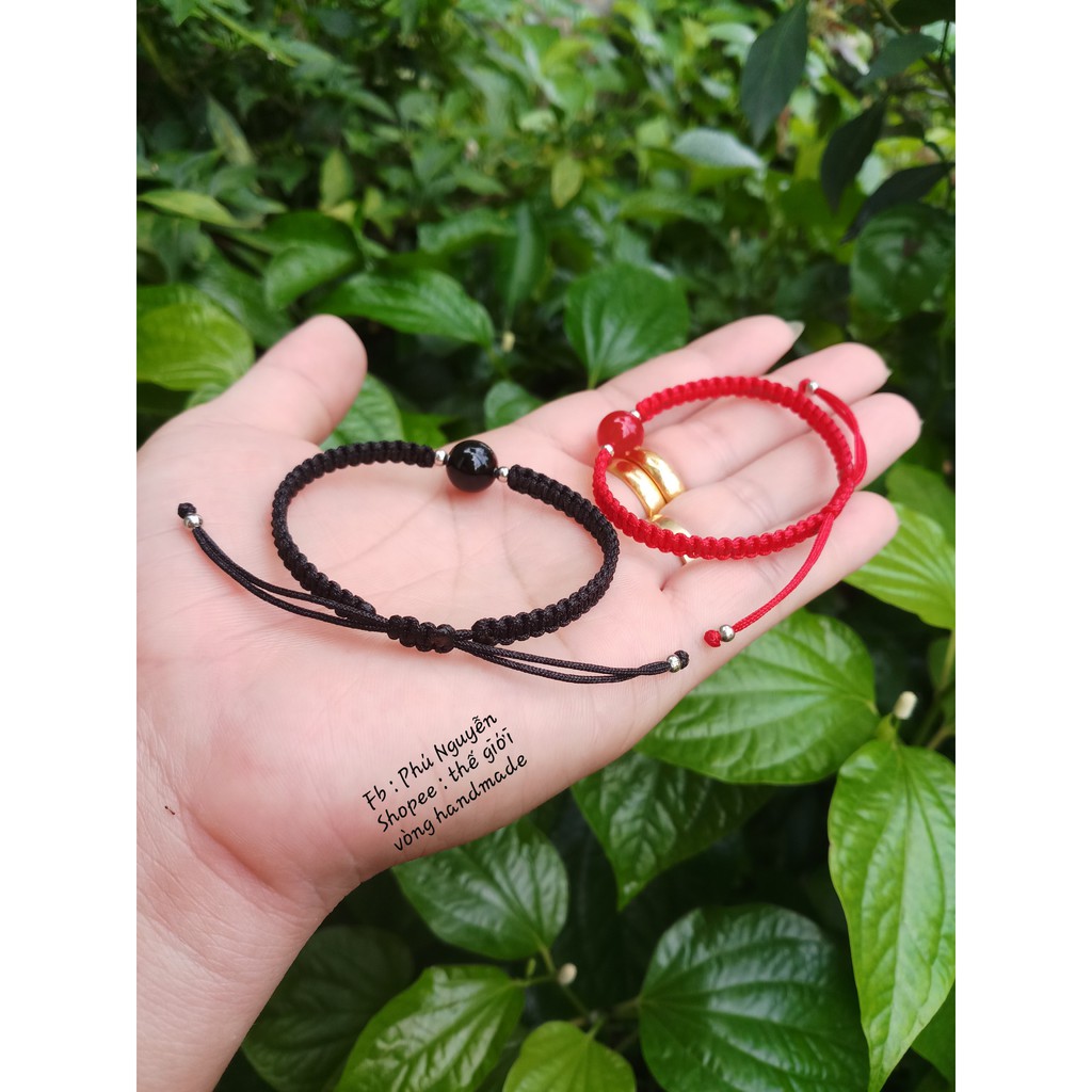 Vòng Đôi Mix Bi Bạc + Đa Tư Nhiên ( Ghi chú size cổ tay )