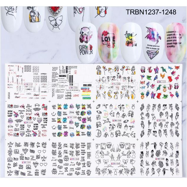 Sticker trang trí móng tấm siêu to