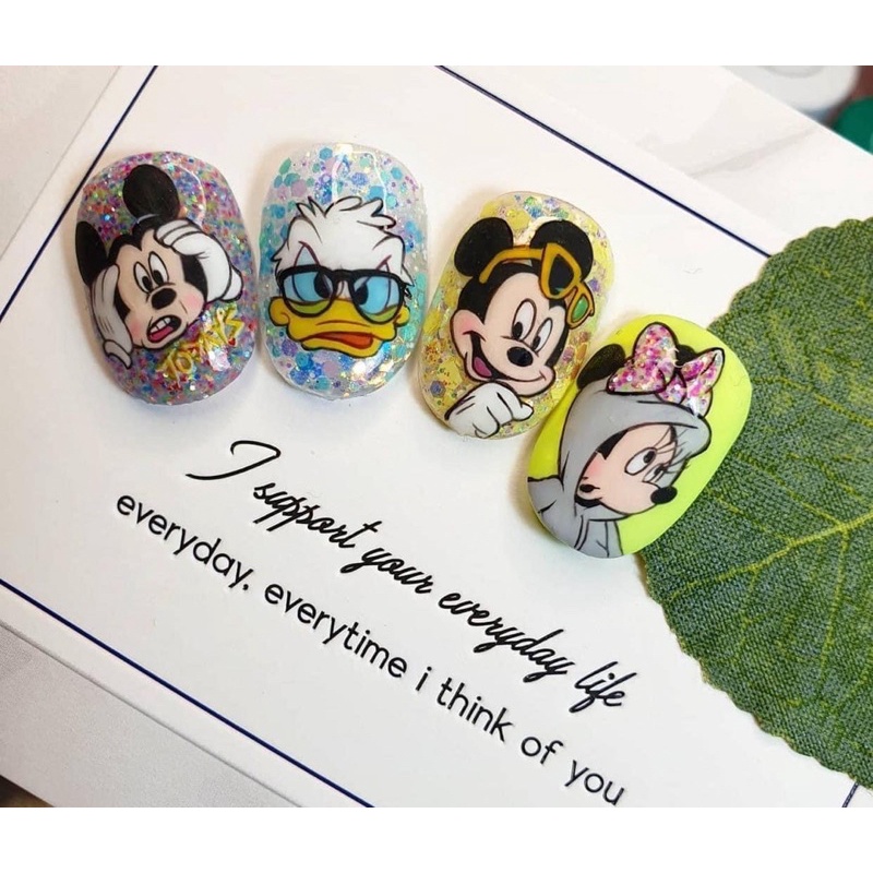 Miếng mica vẽ sticker dán móng tay