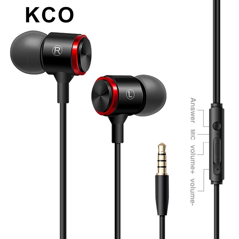 Tai Nghe Nhét Tai KCO KWE3 3.5mm Có Dây Tích Hợp Micro Điều Khiển Từ Xa Cho Điện Thoại Android