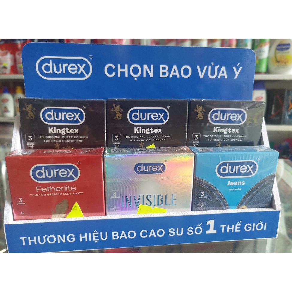 Bao Cao Su Durex hộp 3 Cái