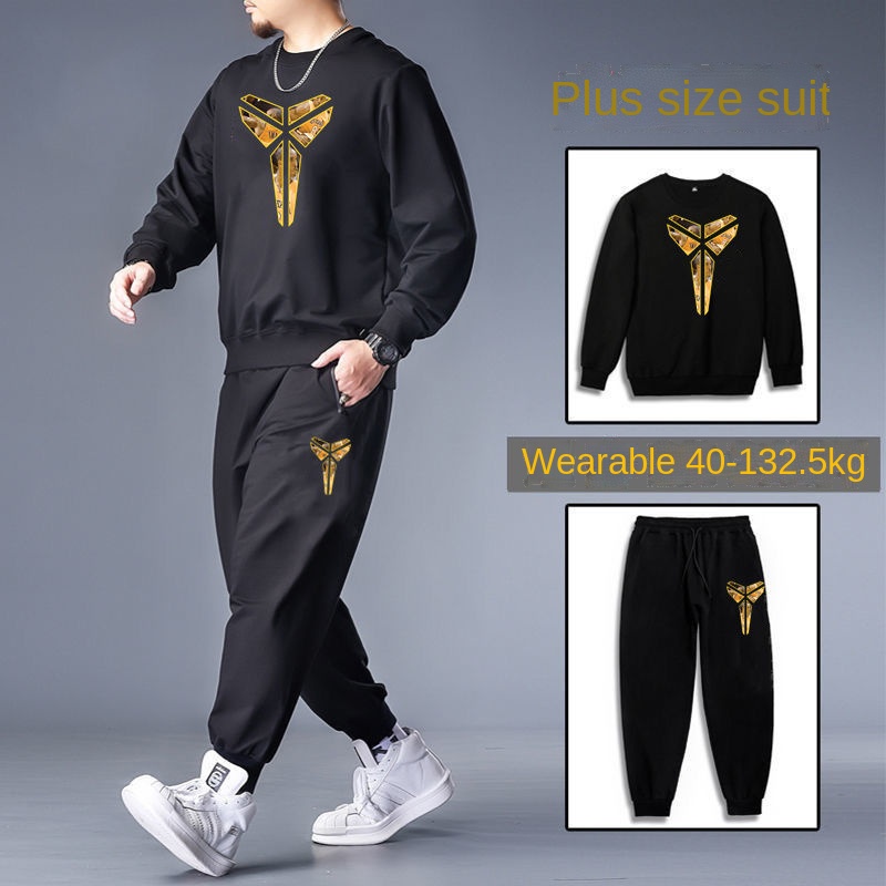 Set đồ thể thao hai món dáng rộng giữ ấm mùa đông plus size S cho nam