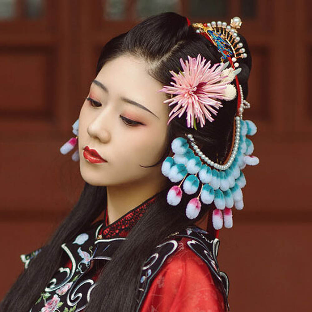 Bộ 3 Phụ Kiện Tóc Phong Cách Vintage Đáng Yêu Cho Nữ