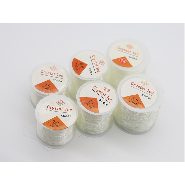 Cuộn dây cước trong suốt 100m dùng làm đồ trang sức thủ công
