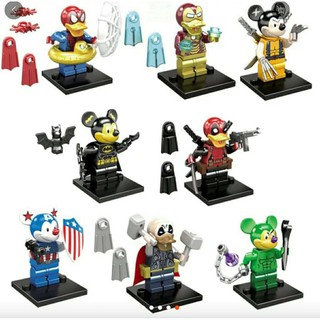 Mô hình lắp ráp Non Lego Hero cosplay SY670 1 bộ  8 mẫu không kèm hộp