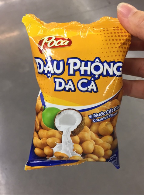 Đậu phộng da cá Poca Nutz vị Phô Mai/ cốt dừa 42g/ 75g