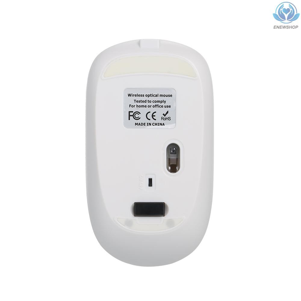 Chuột Quang Không Dây 2.4g 1600dpi 4 Nút Bấm Trái / Phải