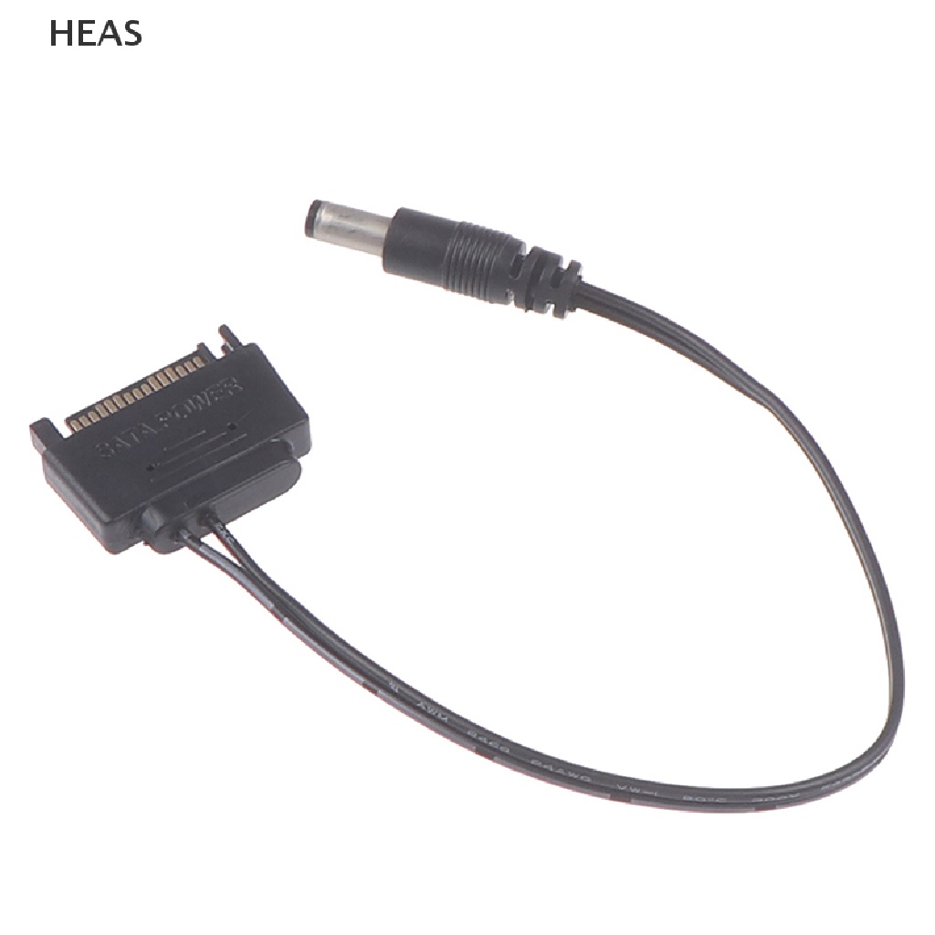 He 1Pc SATA Male To DC 5.5*2.1mm 12V power supply SATA to DC Cable 20cm id