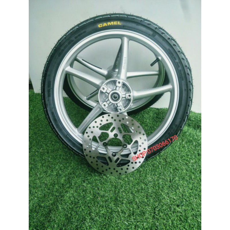 CẶP BÁNH MÂM ENKEI 1.4 1.6 GẮN XE EXCITER 150,135 VỎ CRV K RUỘT 60.70 KÈM ĐĨA TRƯỚC.