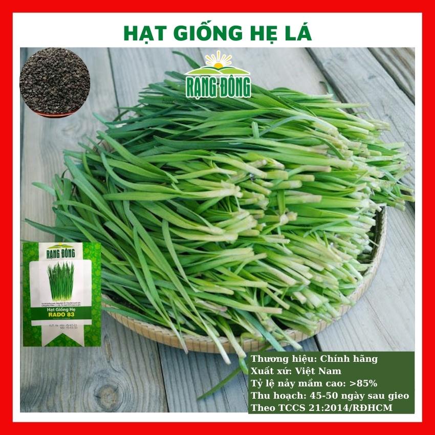 Hạt giống hẹ - rau củ quả trồng chậu, sân vườn ban công giòn ngọt nảy mầm cao 1gr RADO83