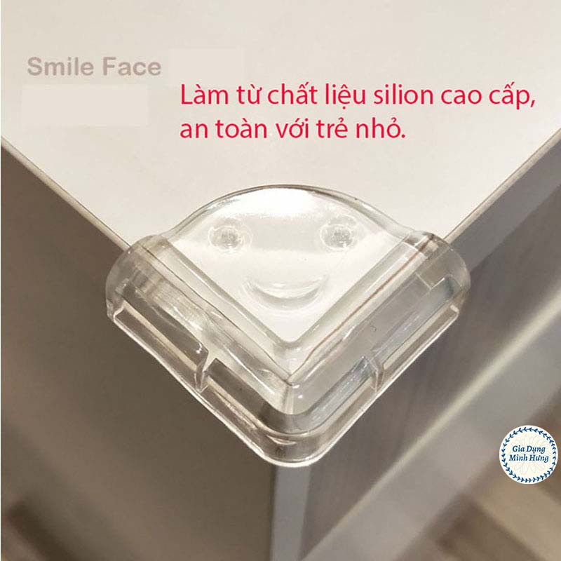 Miếng Bịt Góc Bàn Bịt Cạnh Bàn Silicon CAO CẤP Góc Vuông An Toàn Cho Bé [BỌC GÓC BÀN VUÔNG]