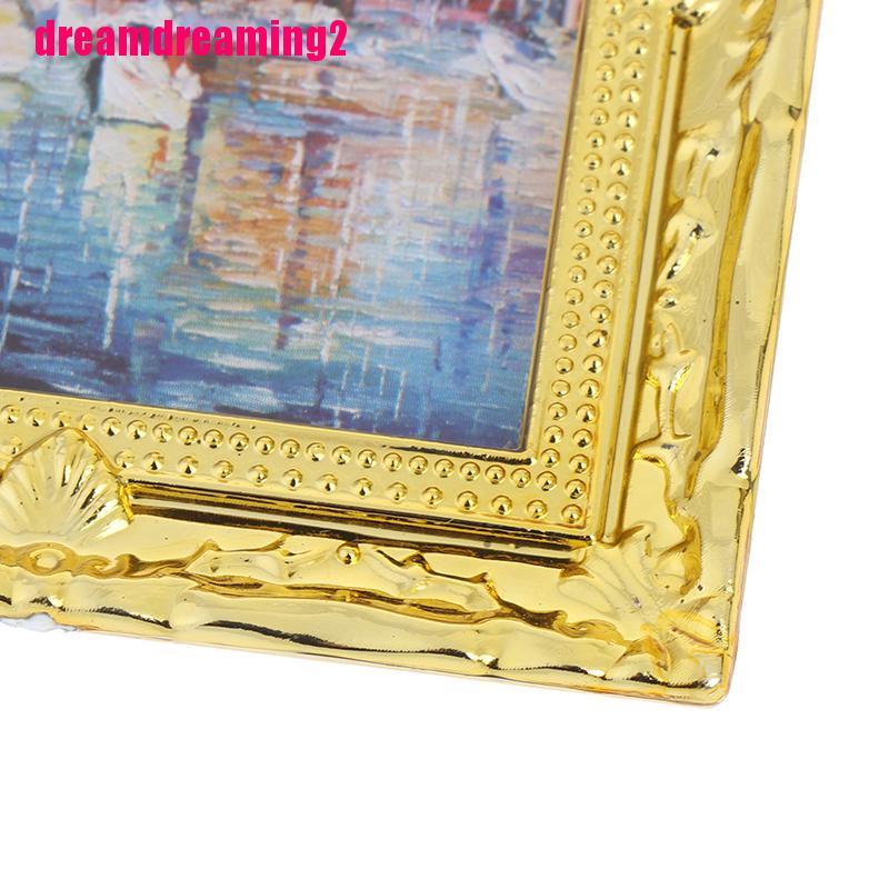 Khung Tranh Sơn Dầu Mini Tỉ Lệ 1: 1 Trang Trí Nhà Búp Bê