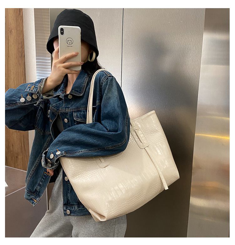 Túi đeo vai da dung tích lớn phong cách thời trang Hàn Quốc dễ phối đồ