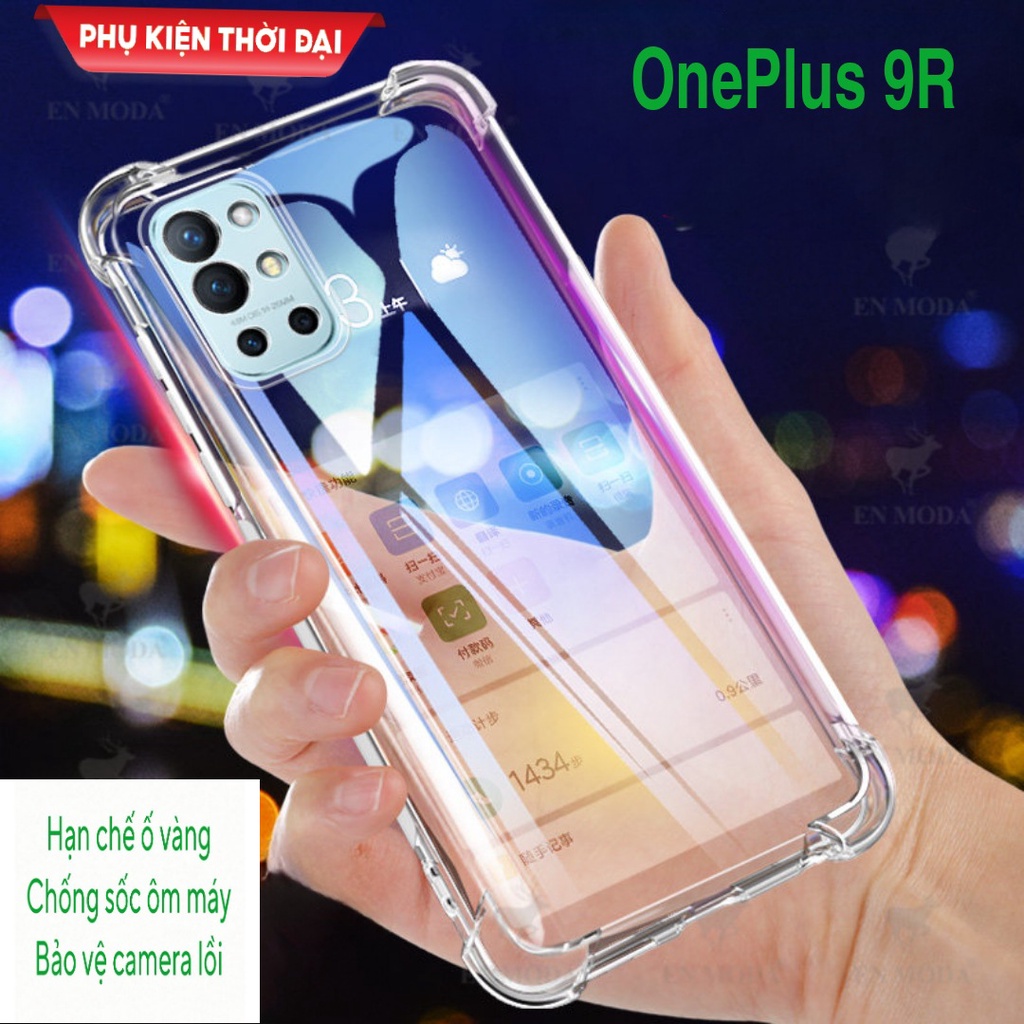 Ốp lưng OnePlus 9R / 9RT / 10T / OnePlus 8 Pro / Oneplus 11 / Oneplus 12 dẻo trong suốt lồi 4 góc ôm khít máy lâu ố vàng