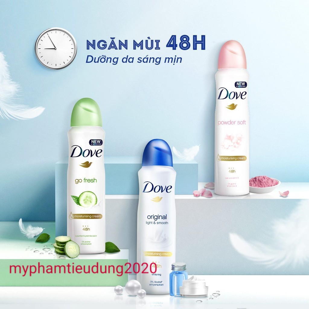 Xịt ngăn mùi Dove các loại 150ml