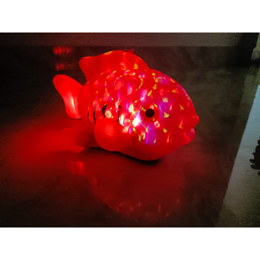 Đèn lồng trung thu cá chép cỡ đại Lồng đèn chạy pin có nhạc đèn led 3d vẫy đuôi bơi lượn trên cạn như cá thật