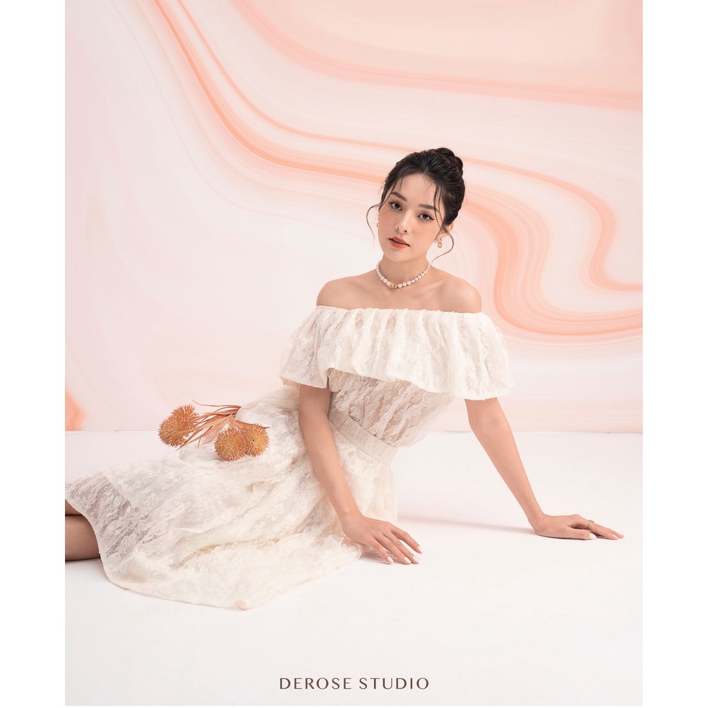 MIA SKIRT - Chân váy ren xếp ly