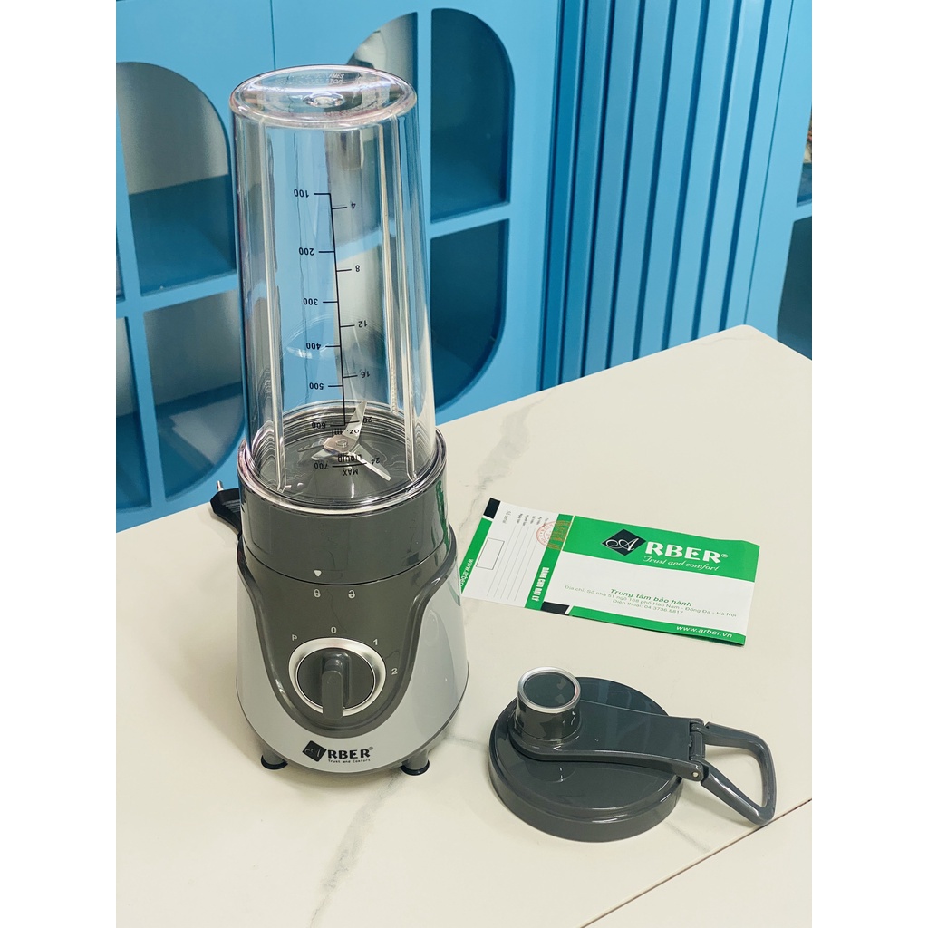 Máy xay sinh tố Arber ST01 dung tích 700ml cối nhựa, máy xay Máy pha, trộn, xay đá nhỏ bảo hành 12 tháng
