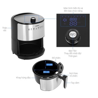 Nồi chiên không dầu 3.2 lít hafele af-68a - hàng chính hãng