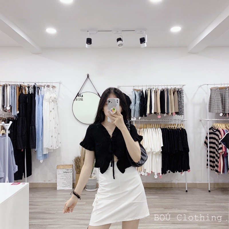 Chân váy ngắn rút bên cho Nữ