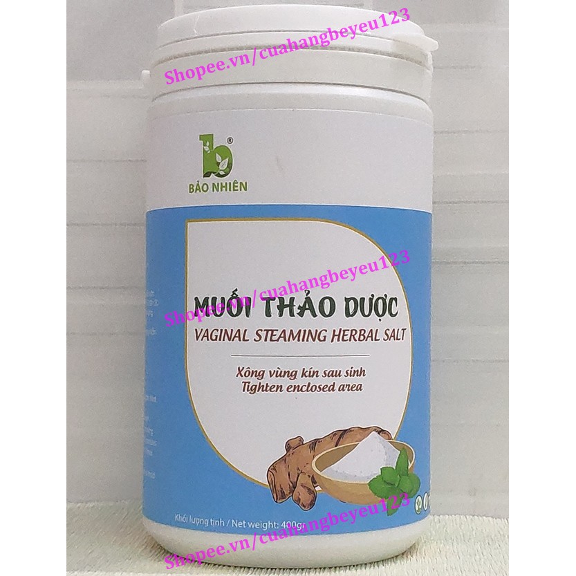 Muối thảo dược xông vùng kín Bảo Nhiên 400gr - se khít , sát khuẩn cho Mẹ sau sinh (Việt Nam)