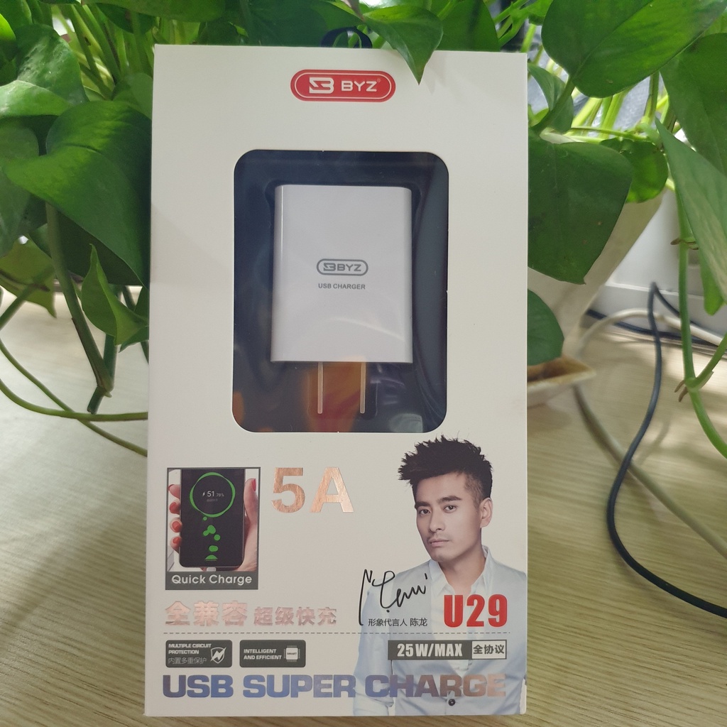 Củ Sạc Nhanh 5A 25W Chính Hãng,Cốc Sạc Siêu Nhanh Cổng USB Dùng Cho Các Loại Máy Điện Thoại Bảo Hành 12 Tháng