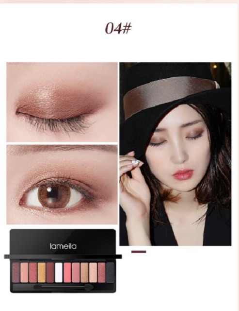 Bảng phấn mắt 10 màu play color eyes của Lameila hàng nội địa Trung