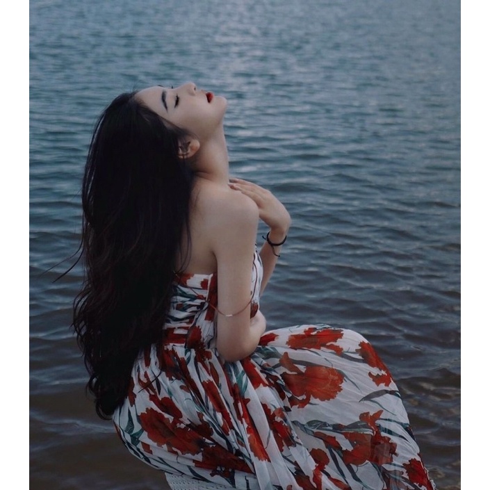 Vải tơ hoa dây 2 màu