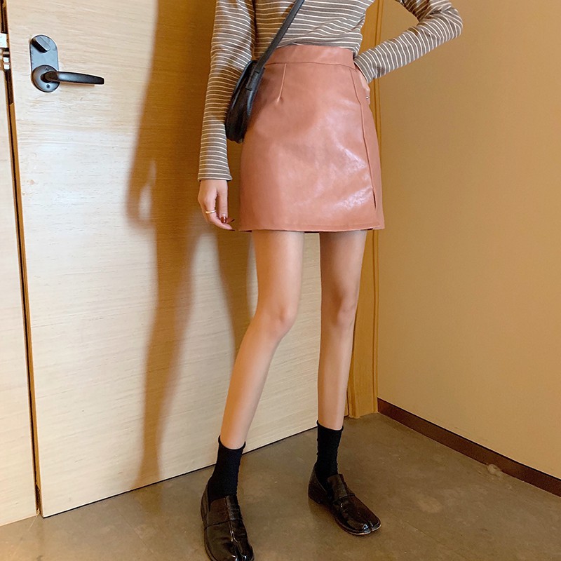 Chân váy kiểu ngắn lưng cao dáng ôm phong cách Hàn Quốc cho nữ