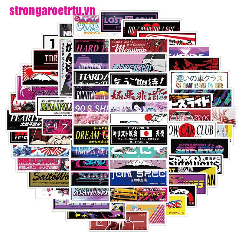 Bộ 66 miếng dán graffiti Nhật Bản JMD DIY đa năng